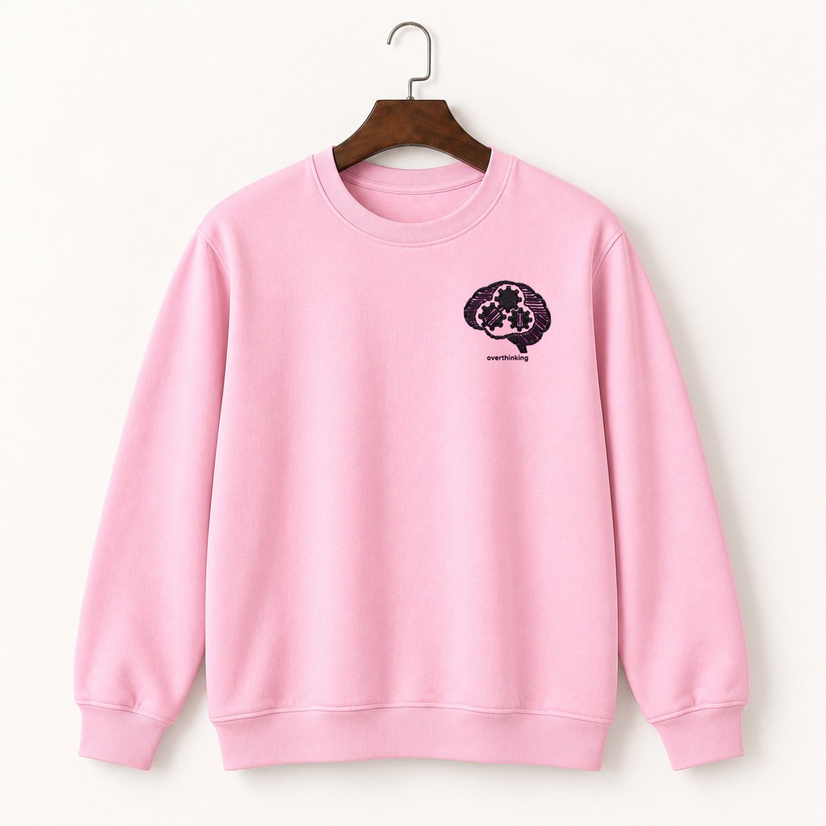 Overthinking Brain Gears Crewneck Sweatshirt 4