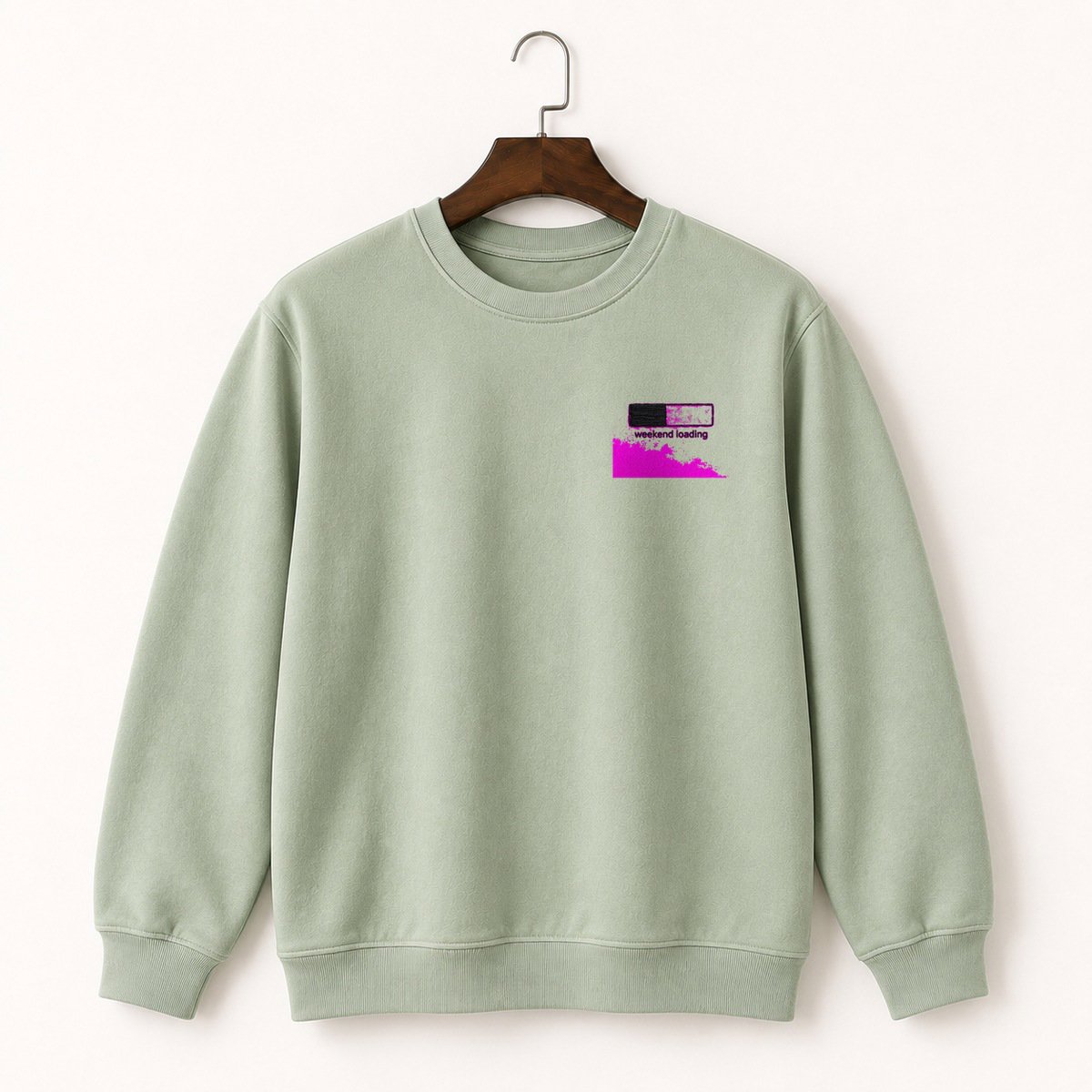 Weekend Loading Bar Crewneck Sweatshirt 2