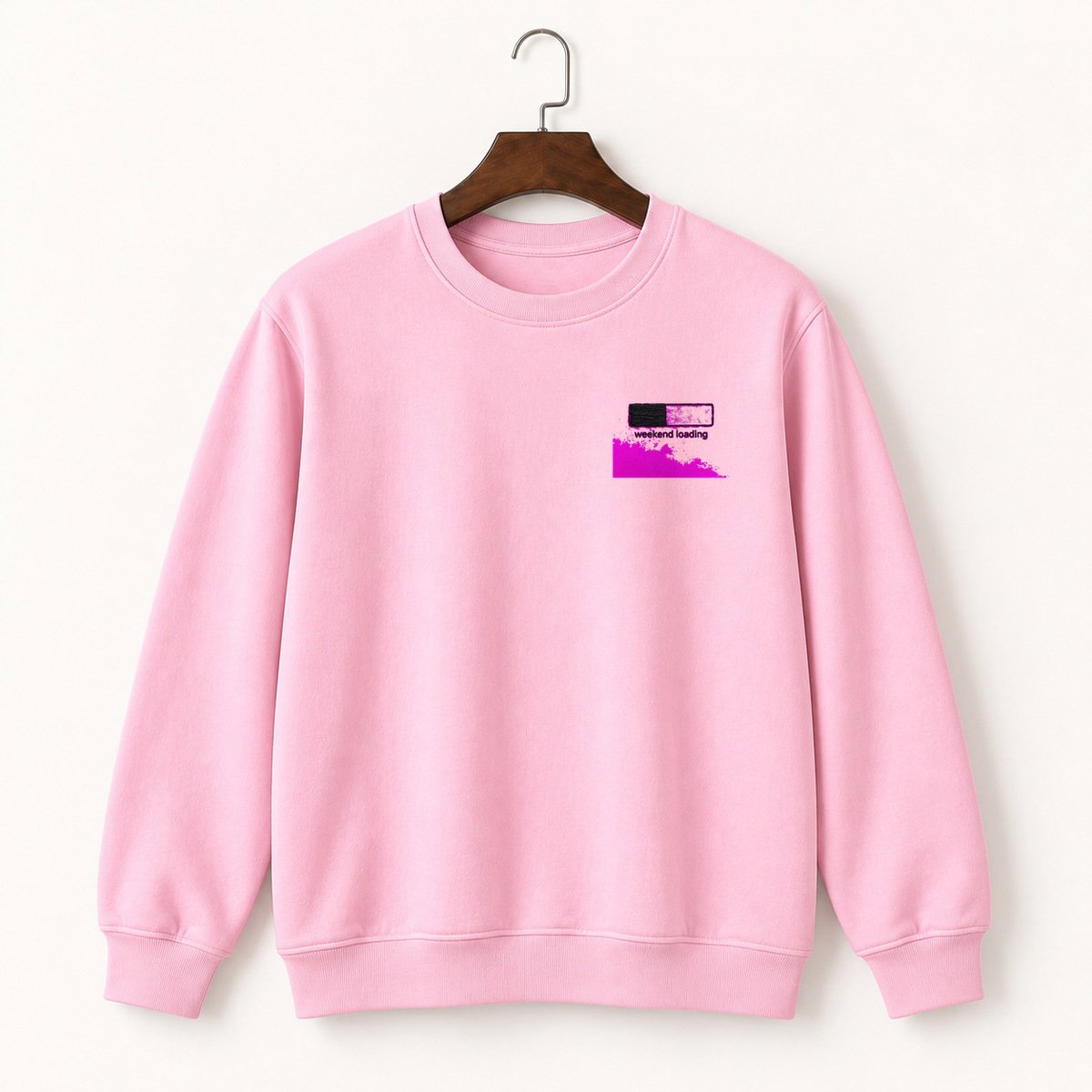 Weekend Loading Bar Crewneck Sweatshirt 4
