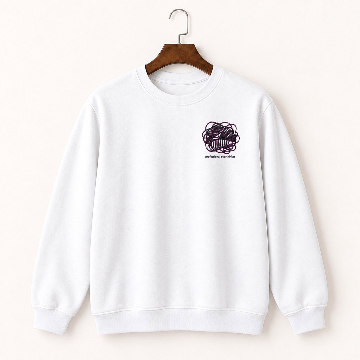 Professional Overthinker Brain Crewneck Sweatshirt 5