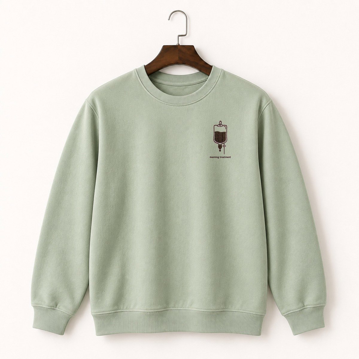 Coffee IV Drip Bag Crewneck Sweatshirt 2