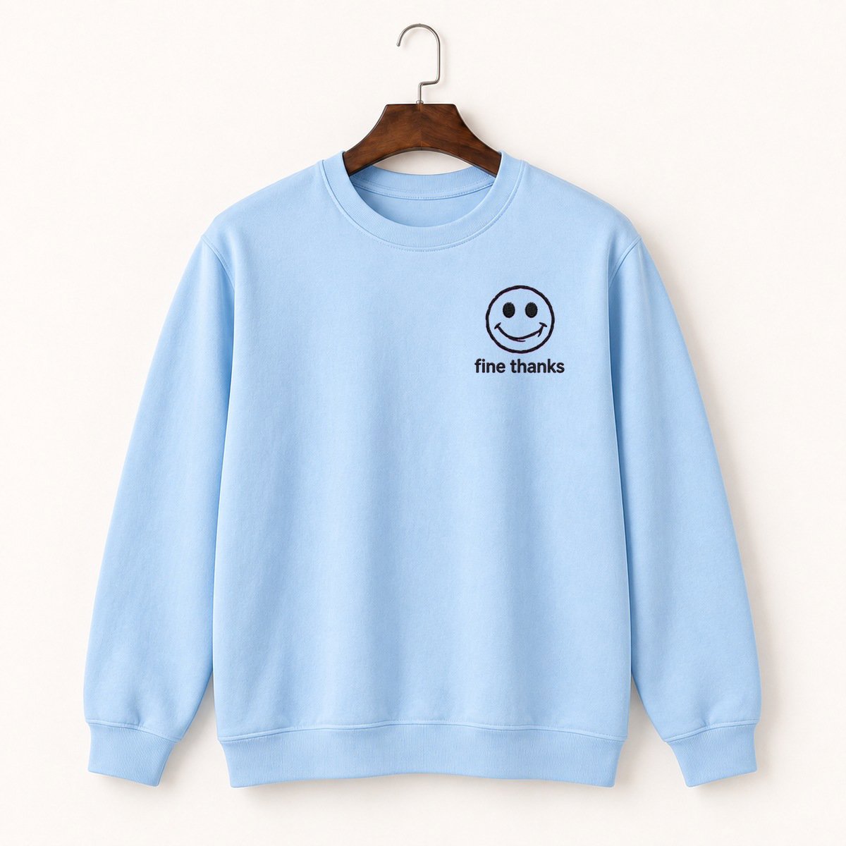 Passive Aggressive Smiley Crewneck Sweatshirt 1