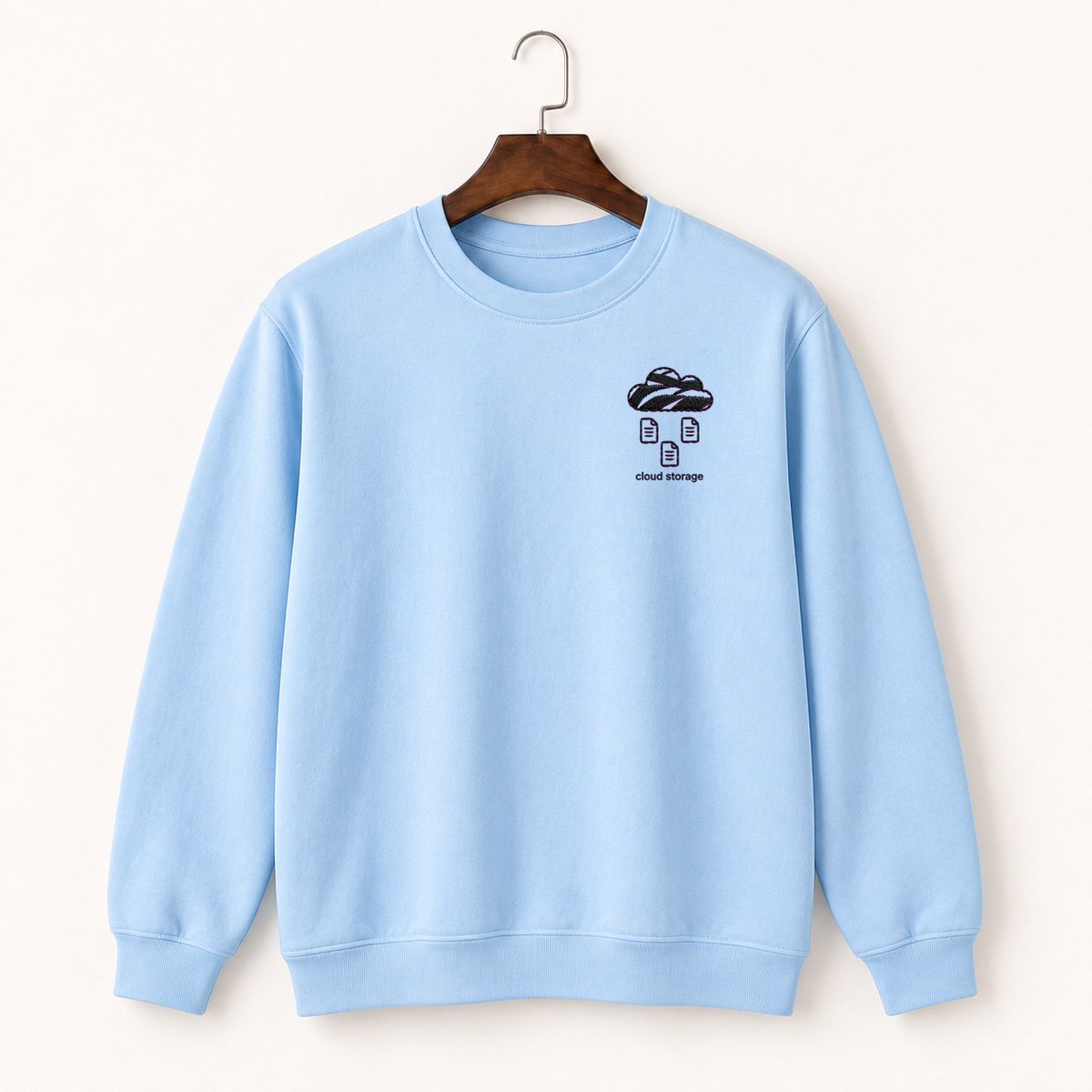 Cloud Storage Rainstorm Crewneck Sweatshirt 1
