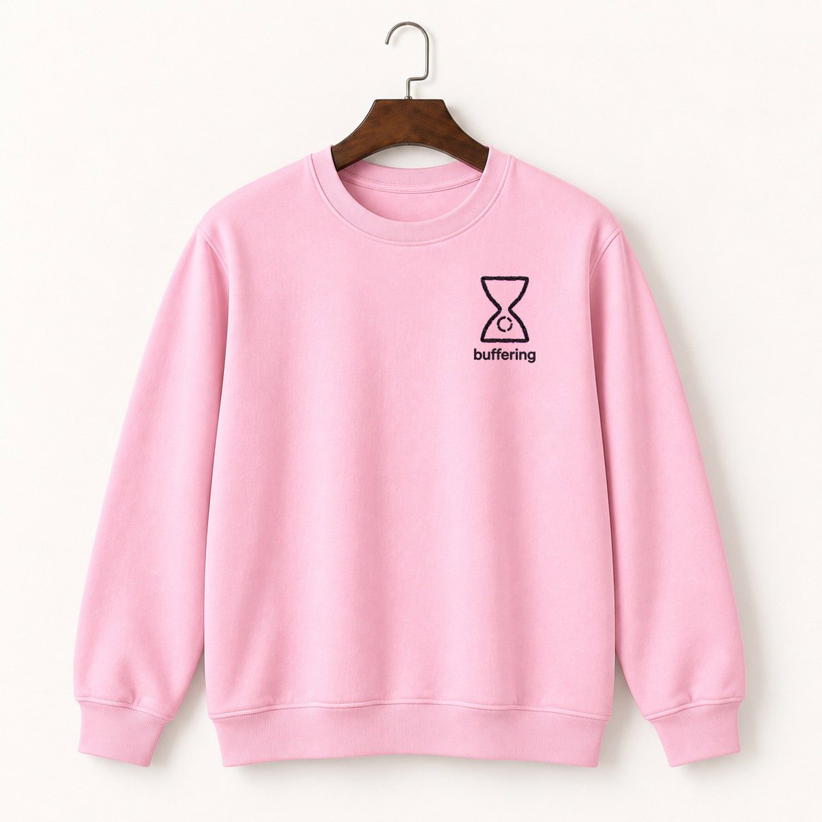 Buffering Wheel Hourglass Crewneck Sweatshirt 4