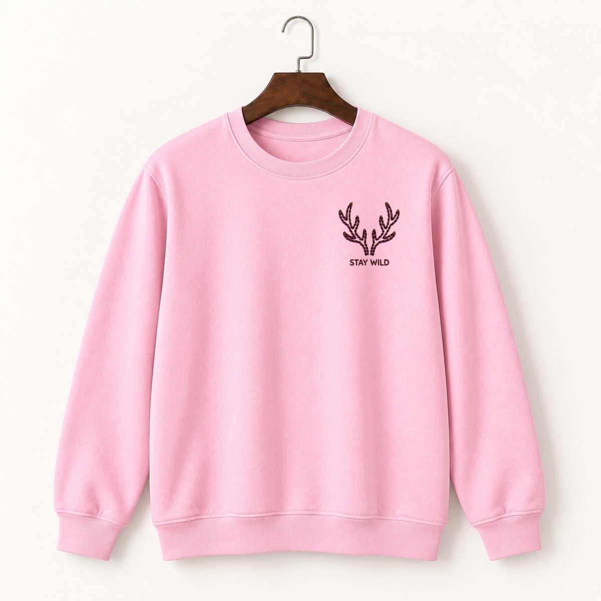 Deer Antlers Crewneck Sweatshirt 4