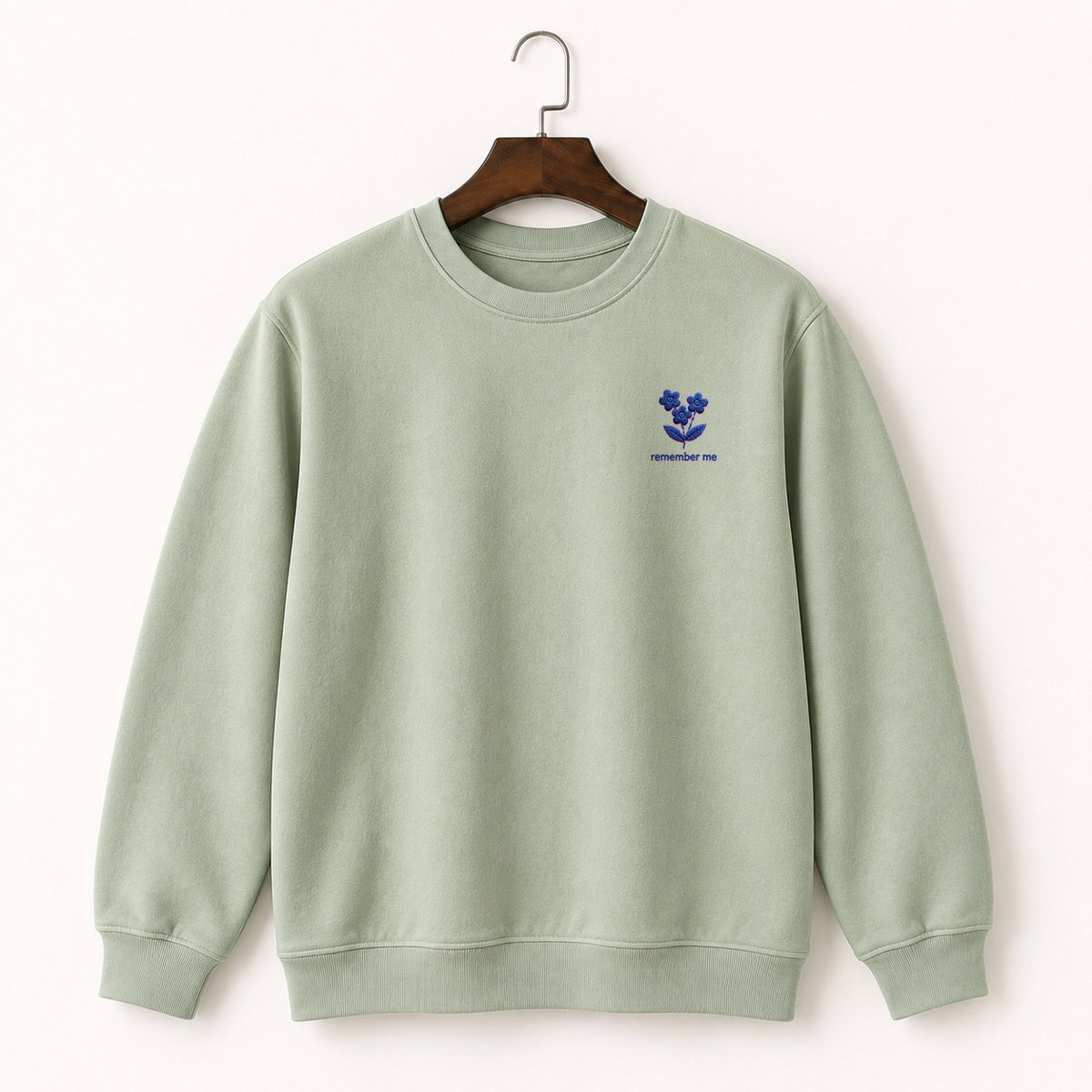 Forget Me Not Flowers Crewneck Sweatshirt 2