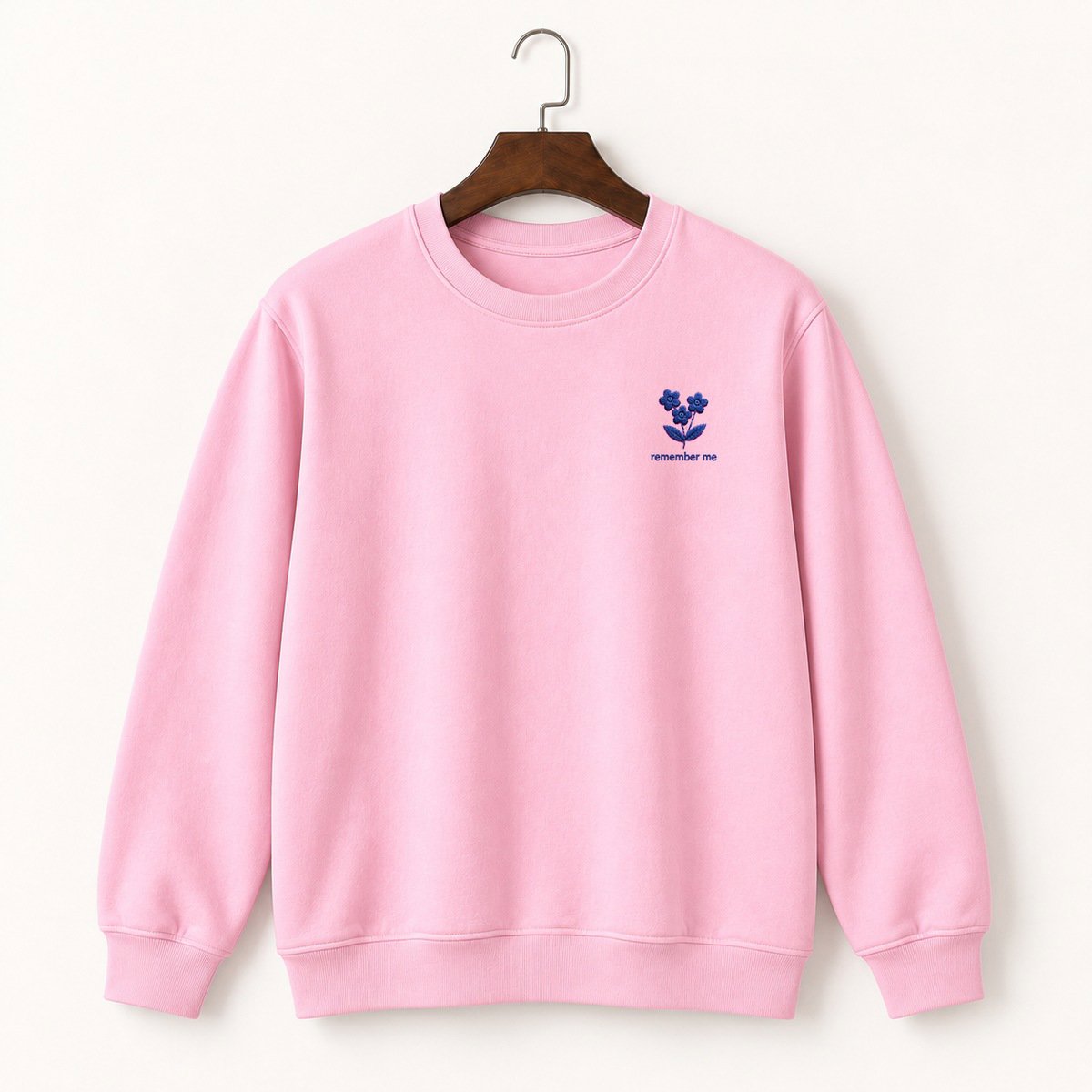Forget Me Not Flowers Crewneck Sweatshirt 4