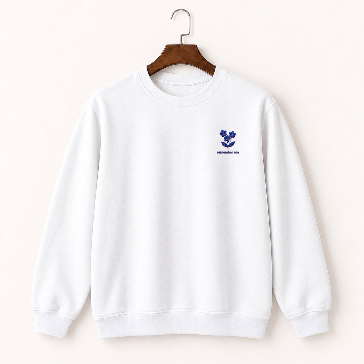 Forget Me Not Flowers Crewneck Sweatshirt 5