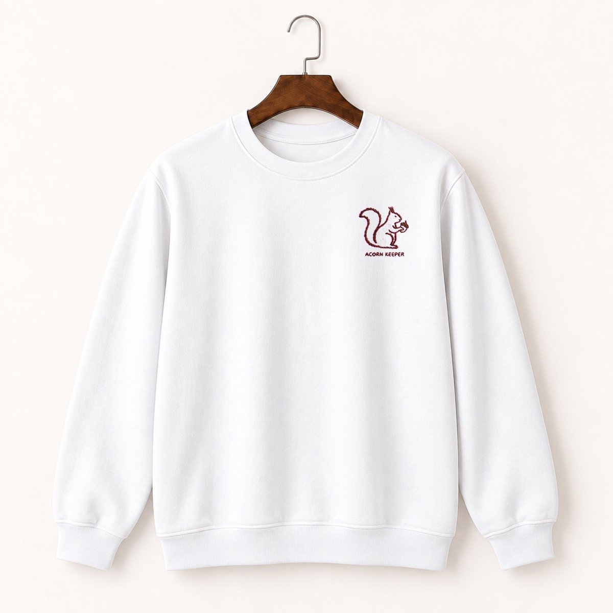 Red Squirrel Eating Crewneck Sweatshirt 5