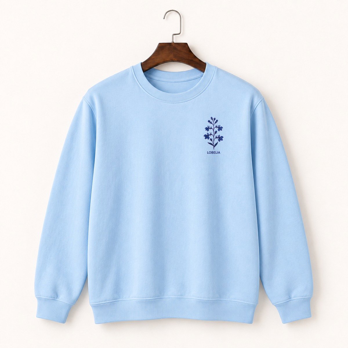Lobelia Flower Crewneck Sweatshirt 1