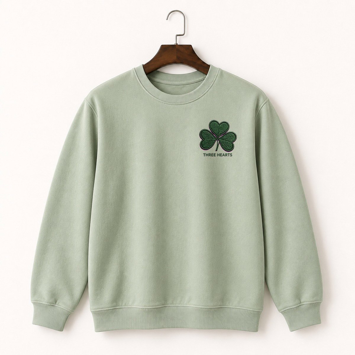 Wood Sorrel Leaves Crewneck Sweatshirt 2