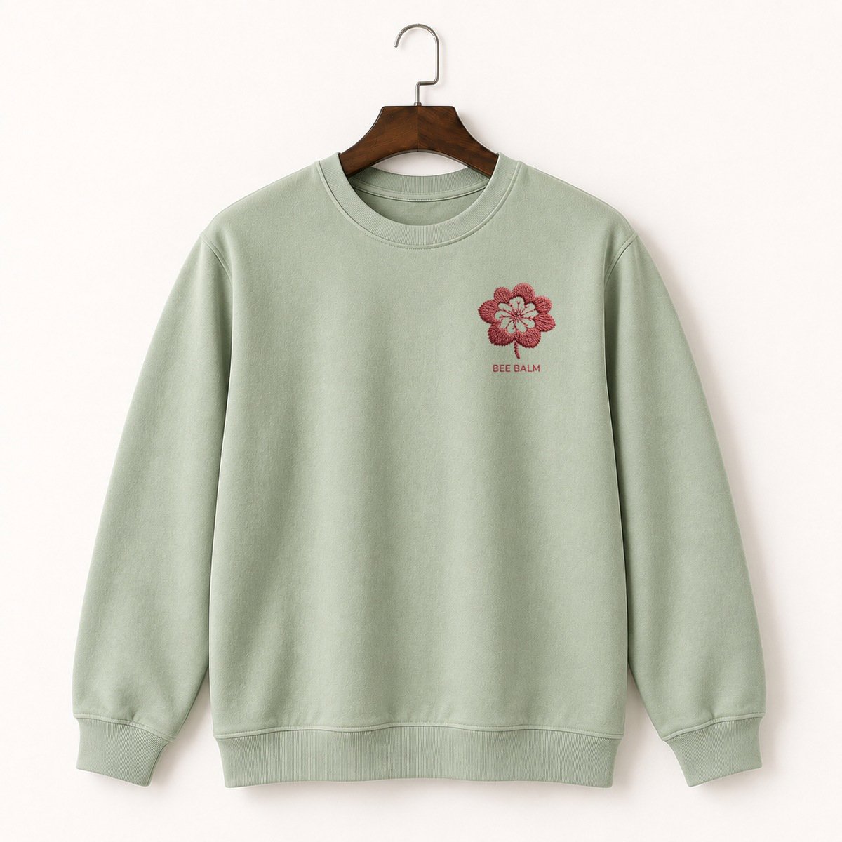 Bee Balm Flower Crewneck Sweatshirt 2