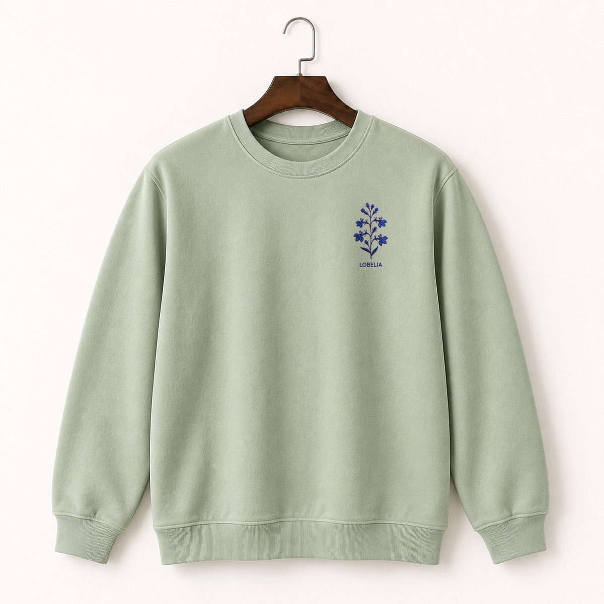 Lobelia Flower Crewneck Sweatshirt 2