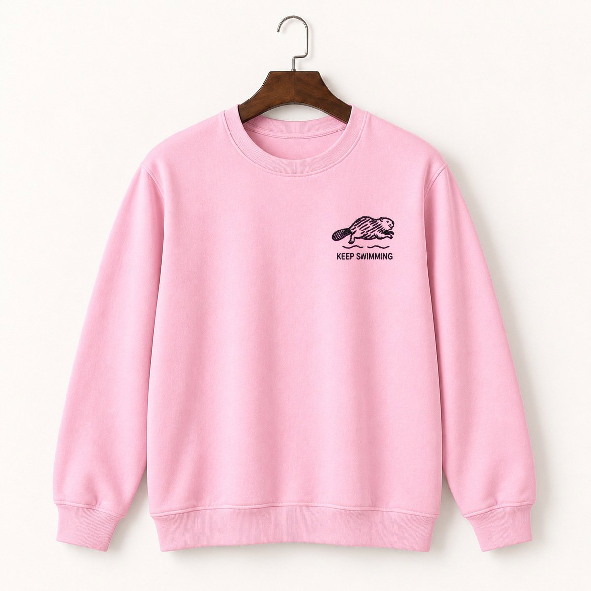 Beaver Swimming Crewneck Sweatshirt 4