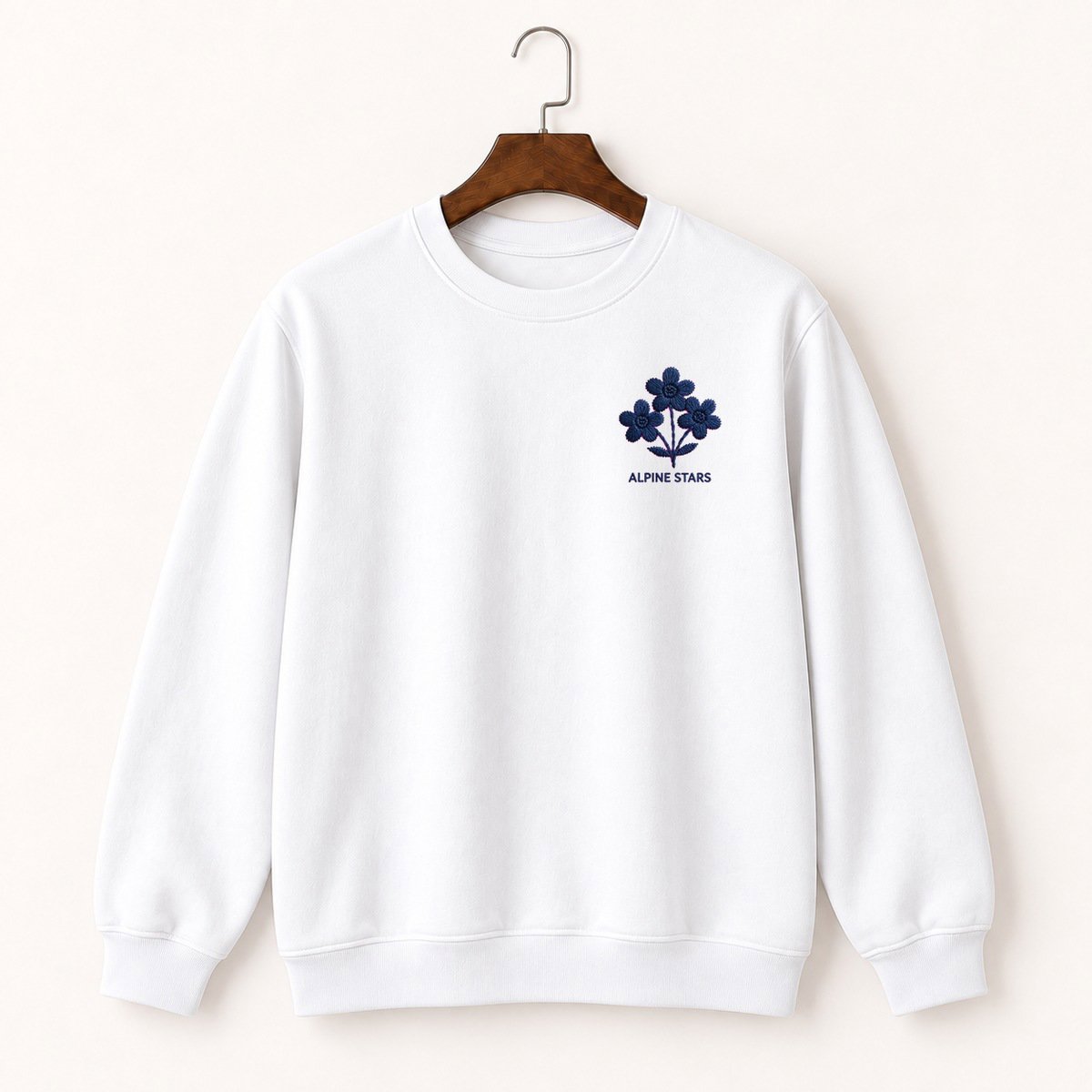 Alpine Aster Flower Crewneck Sweatshirt 5