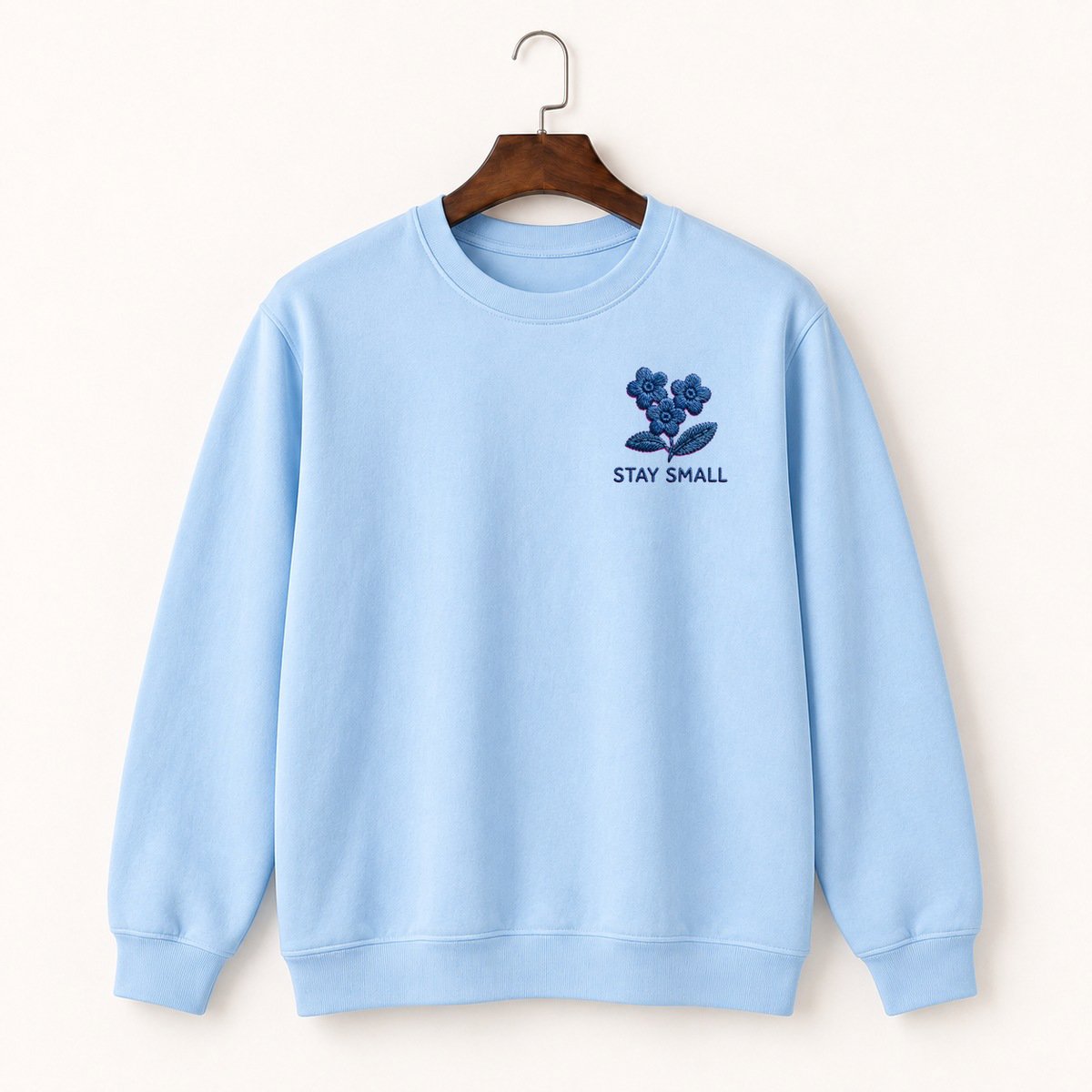 Alpine Forget-Me-Not Meadow Crewneck Sweatshirt 1