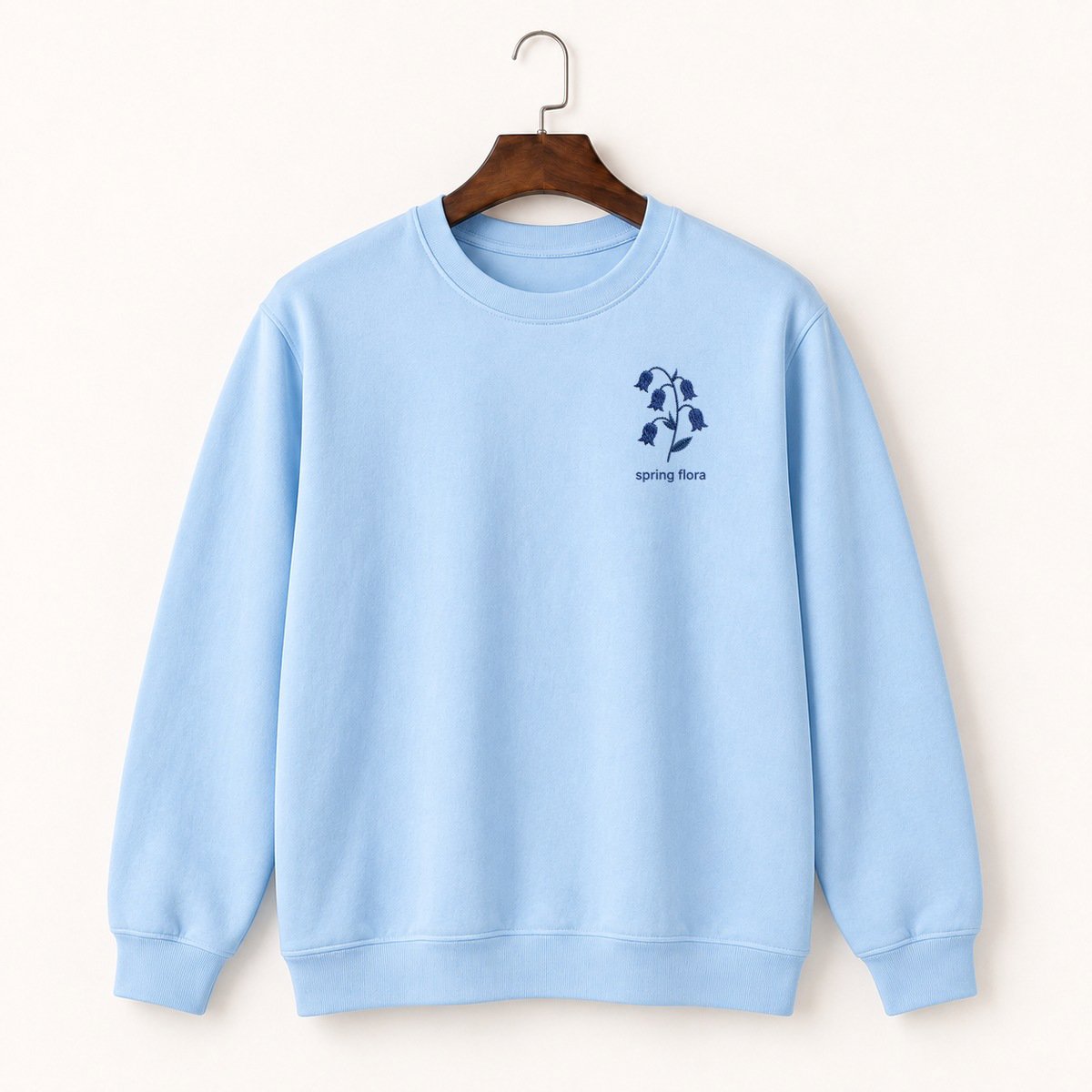 Bluebell Flower Crewneck Sweatshirt 1