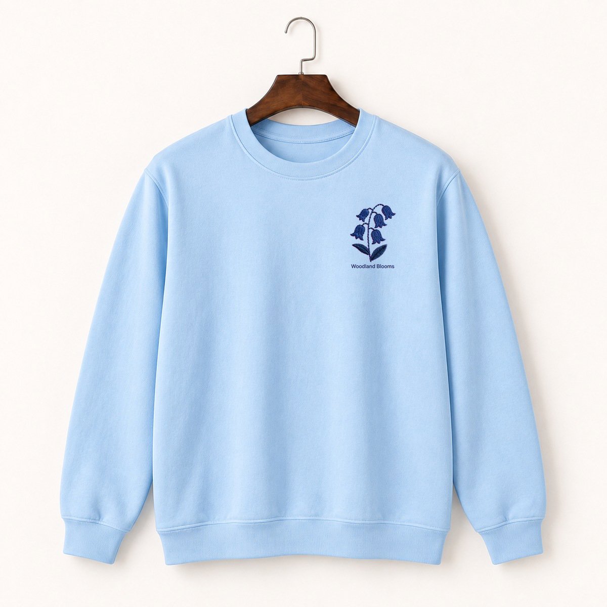 Bluebell Wildflower Crewneck Sweatshirt 1