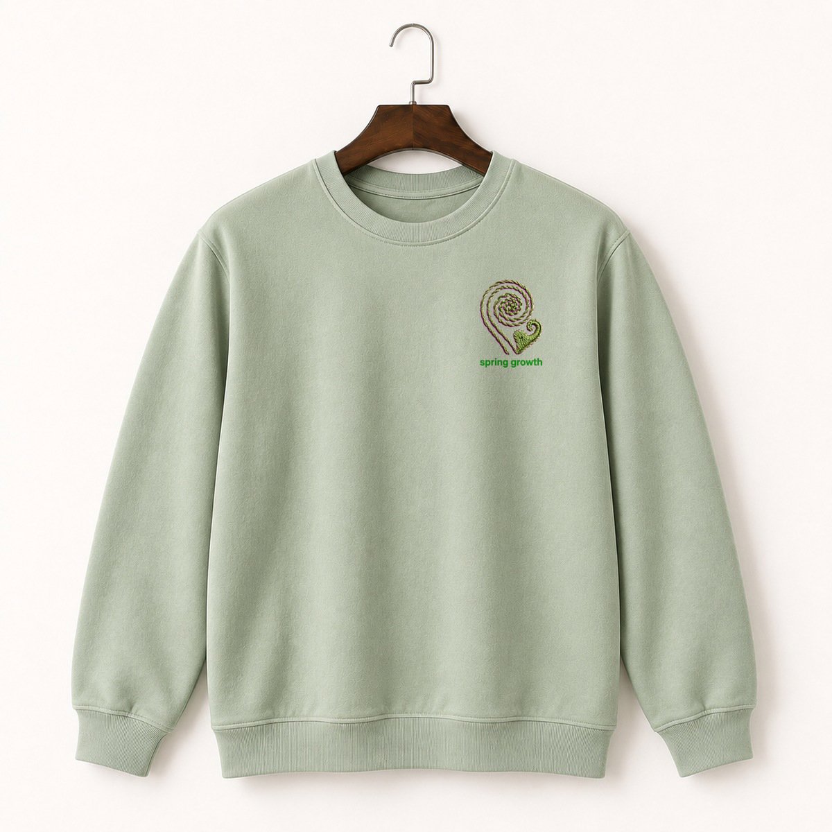 Fern Fiddlehead Botanical Crewneck Sweatshirt 2