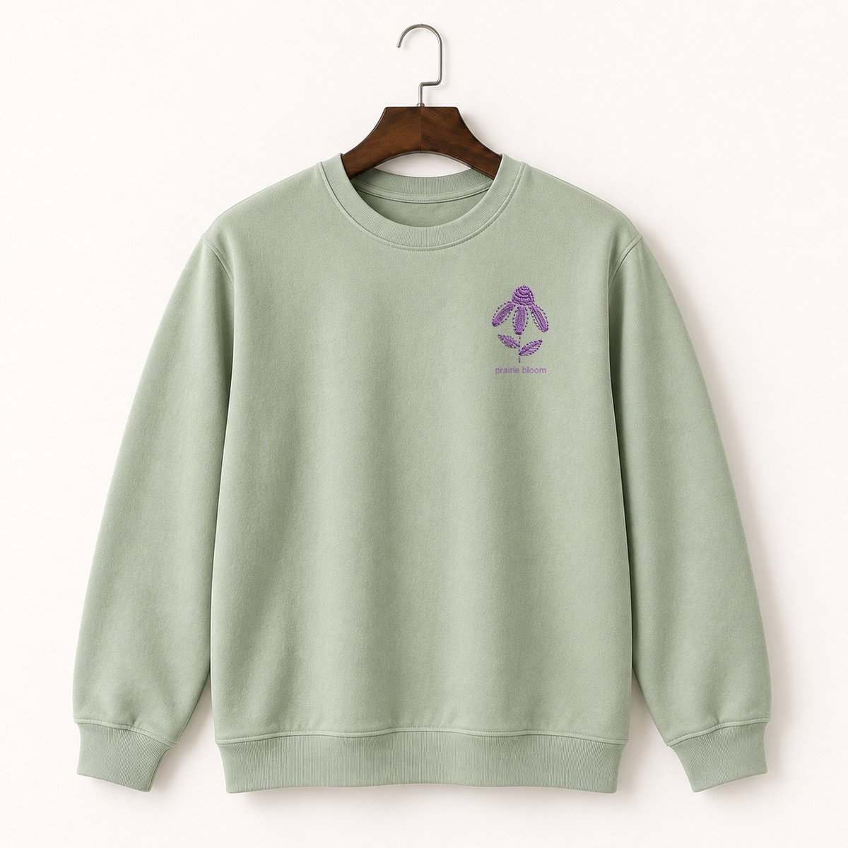 Purple Coneflower Crewneck Sweatshirt 2