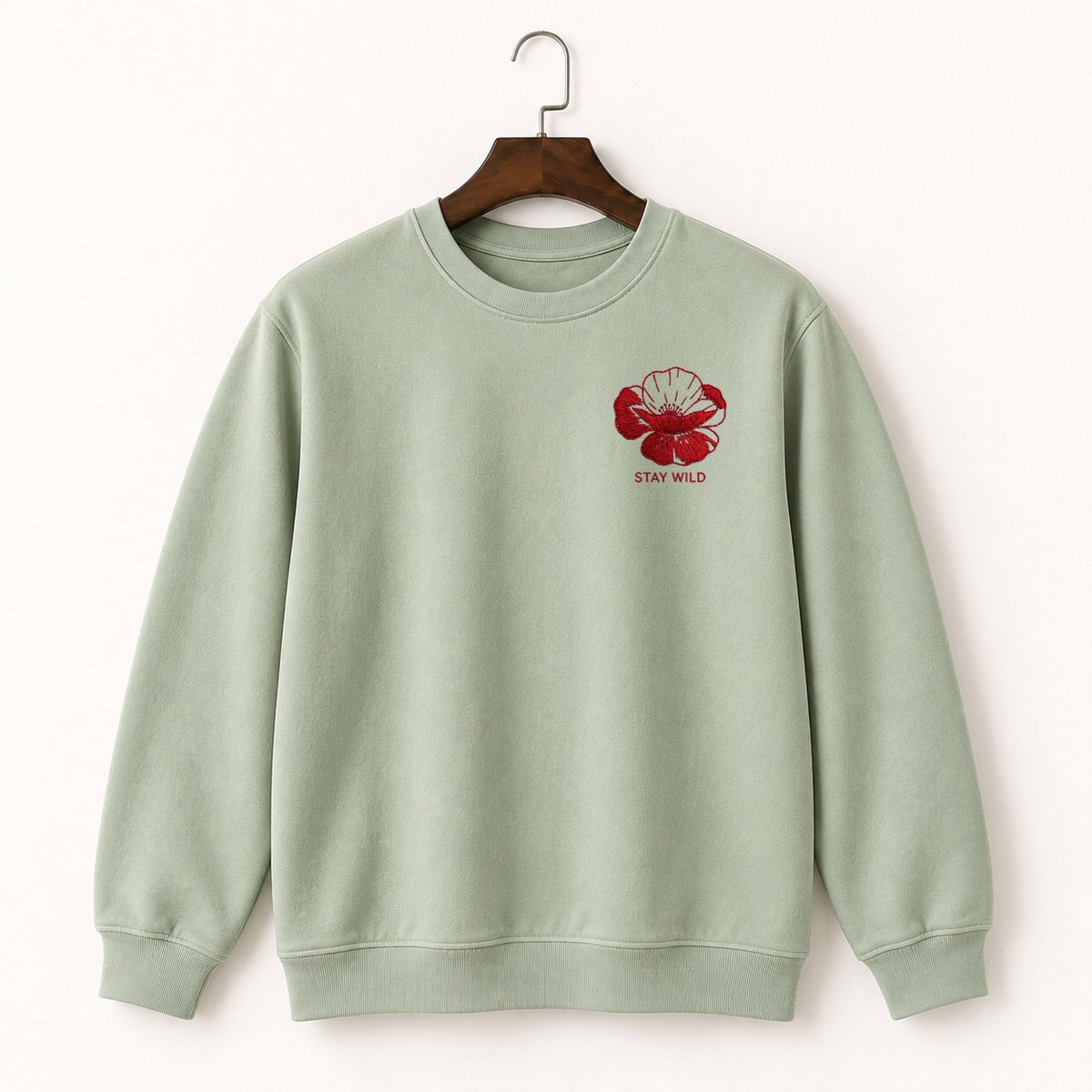 Poppy Flower Crewneck Sweatshirt 2