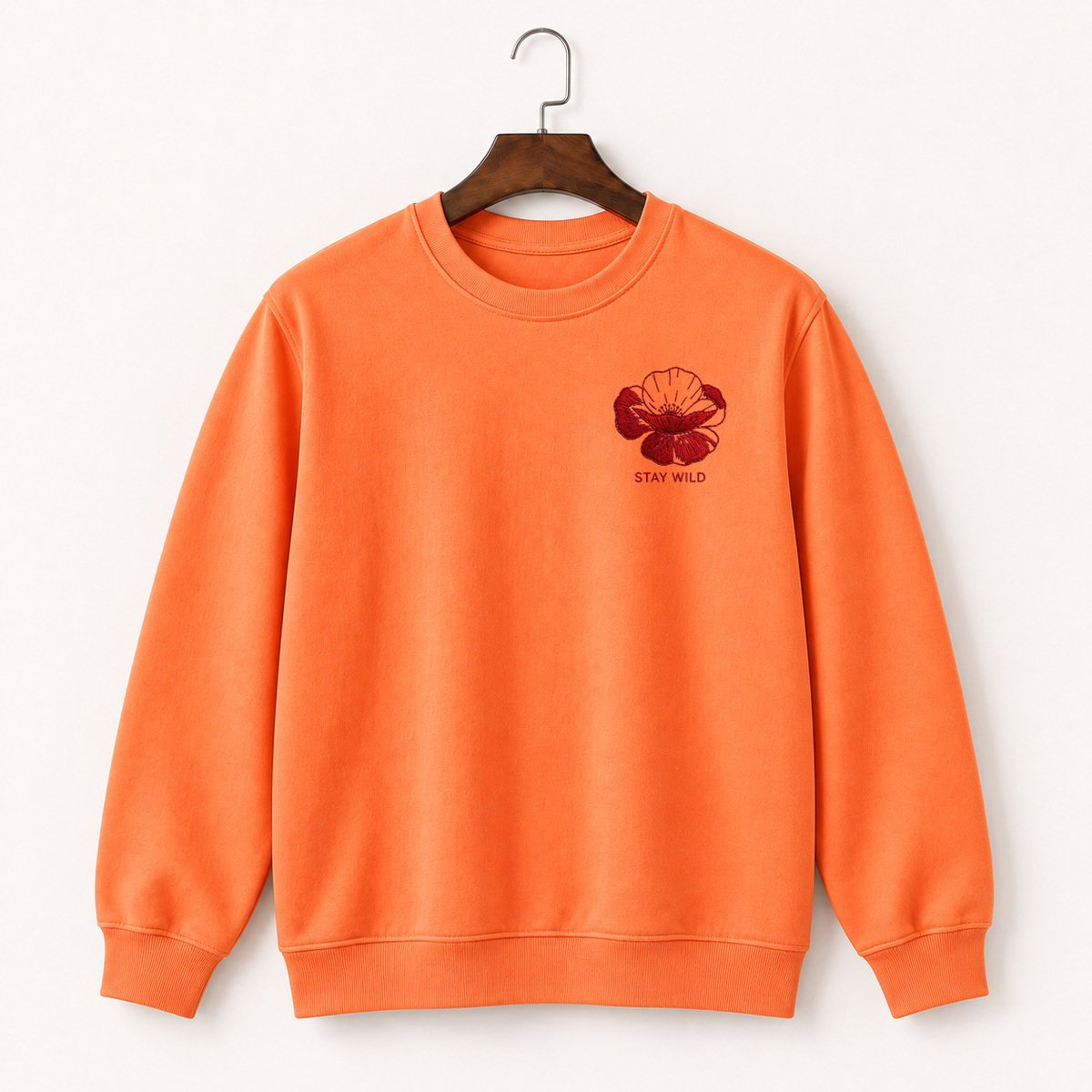 Poppy Flower Crewneck Sweatshirt 3