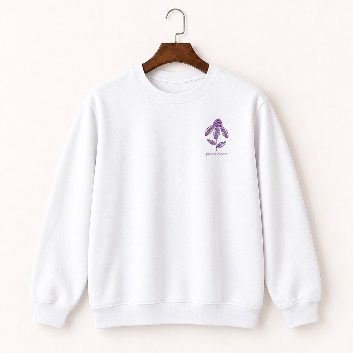 Purple Coneflower Crewneck Sweatshirt 5