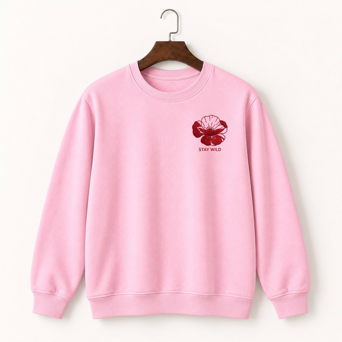 Poppy Flower Crewneck Sweatshirt 4