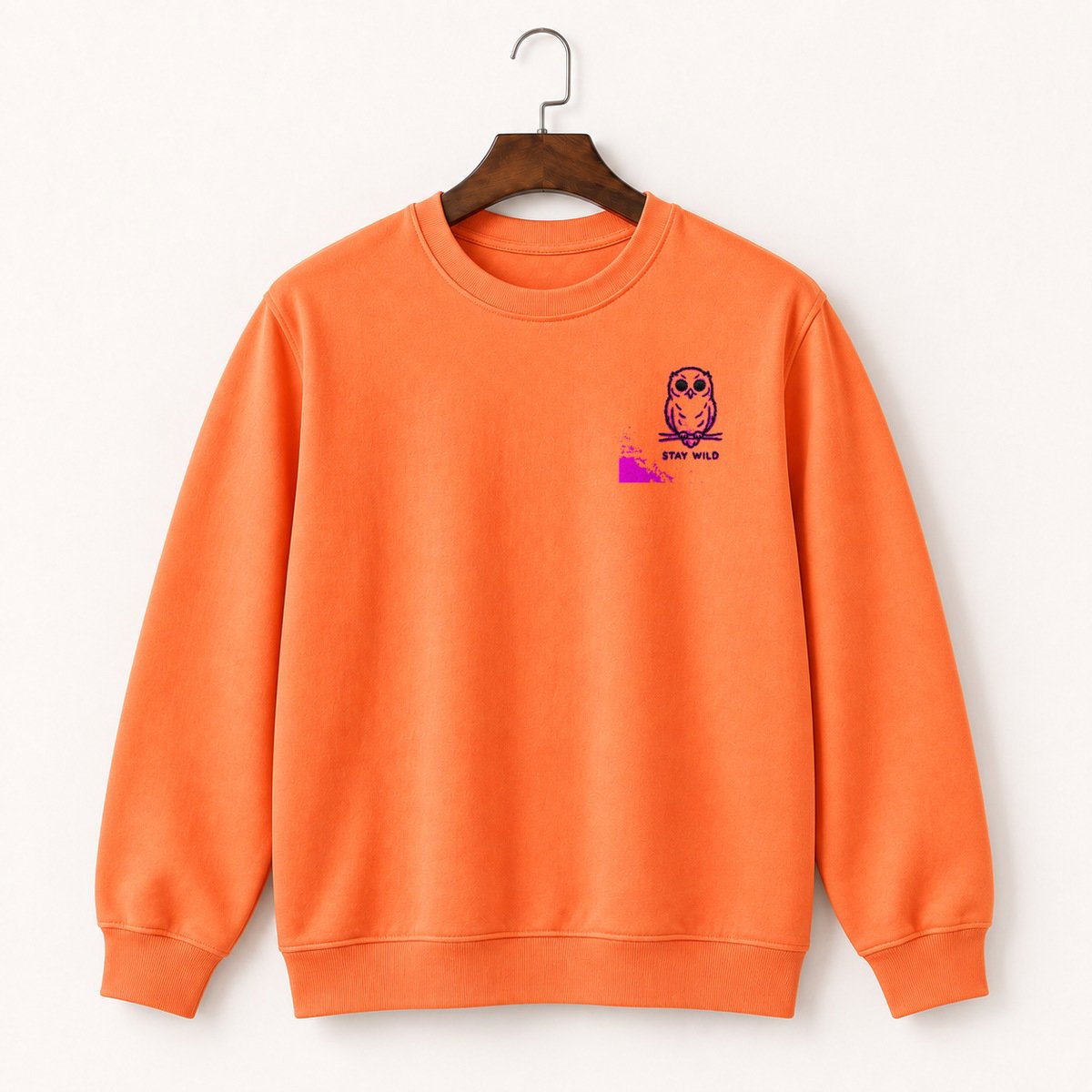 Snowy Owl Graphic Crewneck Sweatshirt 3