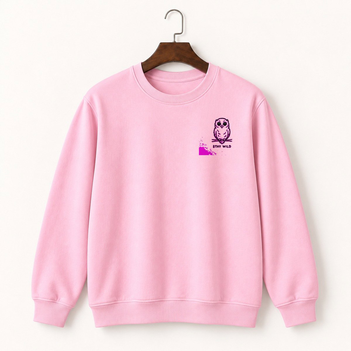 Snowy Owl Graphic Crewneck Sweatshirt 4