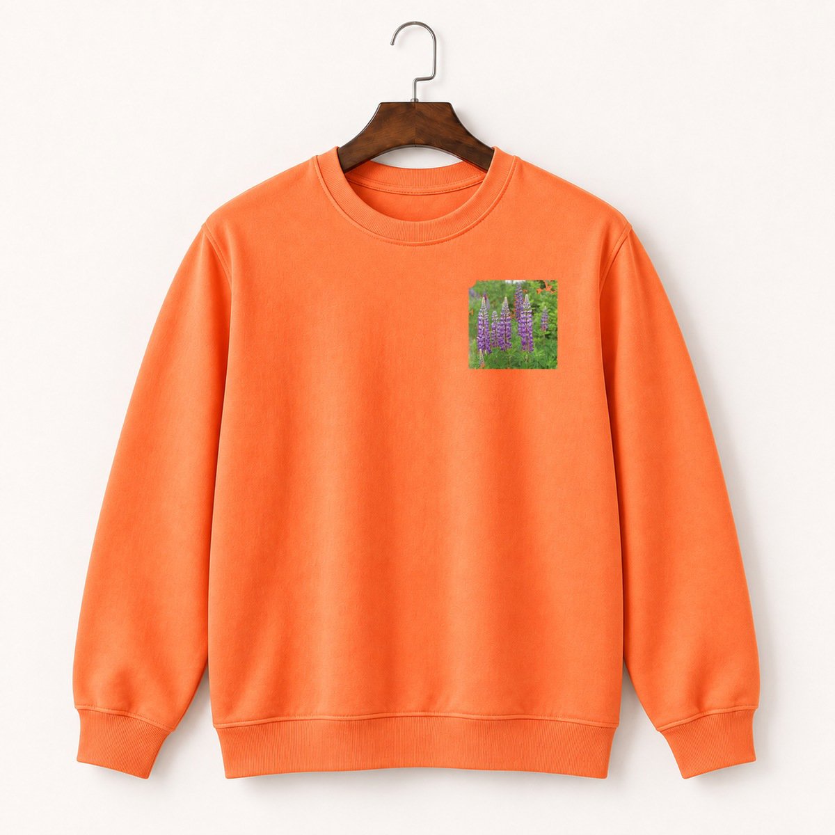 Wild Lupine Flowers Crewneck Sweatshirt 3