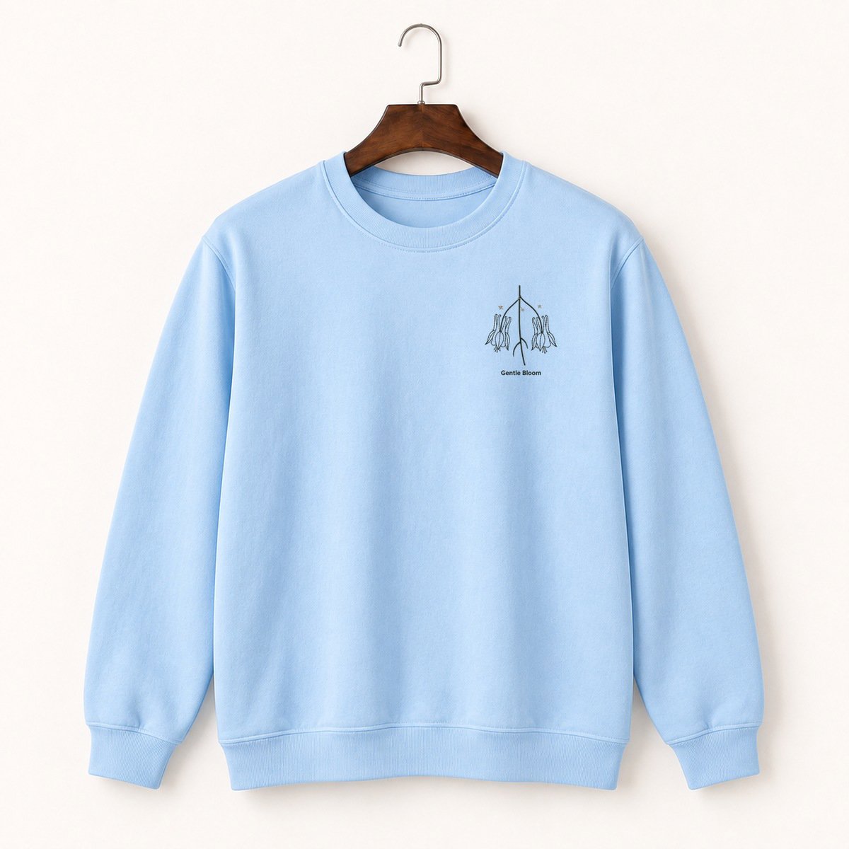 Columbine Flower Crewneck Sweatshirt 1