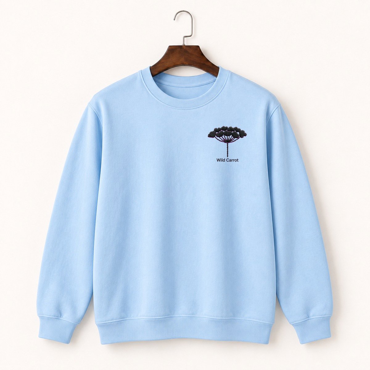 Queen Anne Lace Flower Crewneck Sweatshirt 1