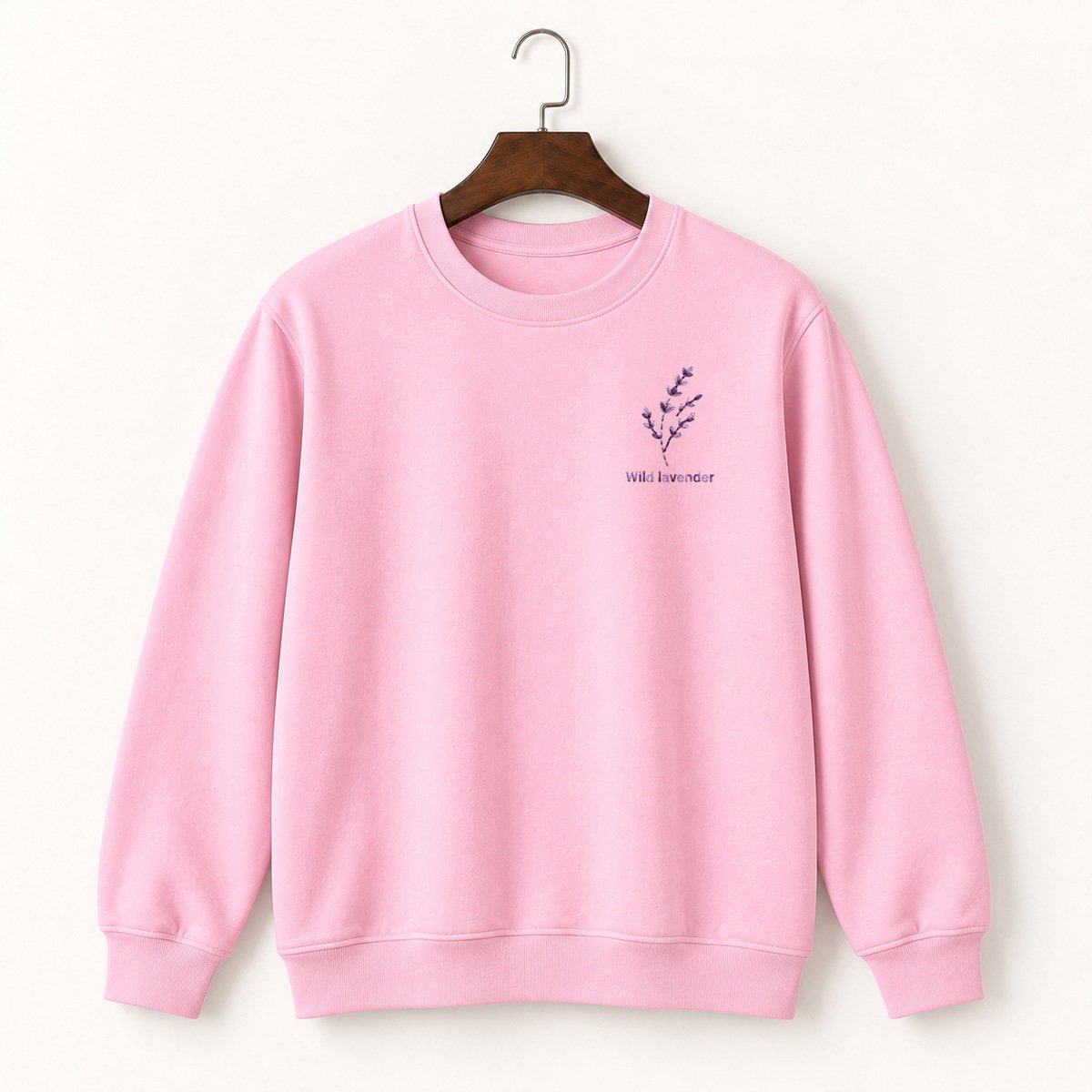 Lavender Sprig Crewneck Sweatshirt 4