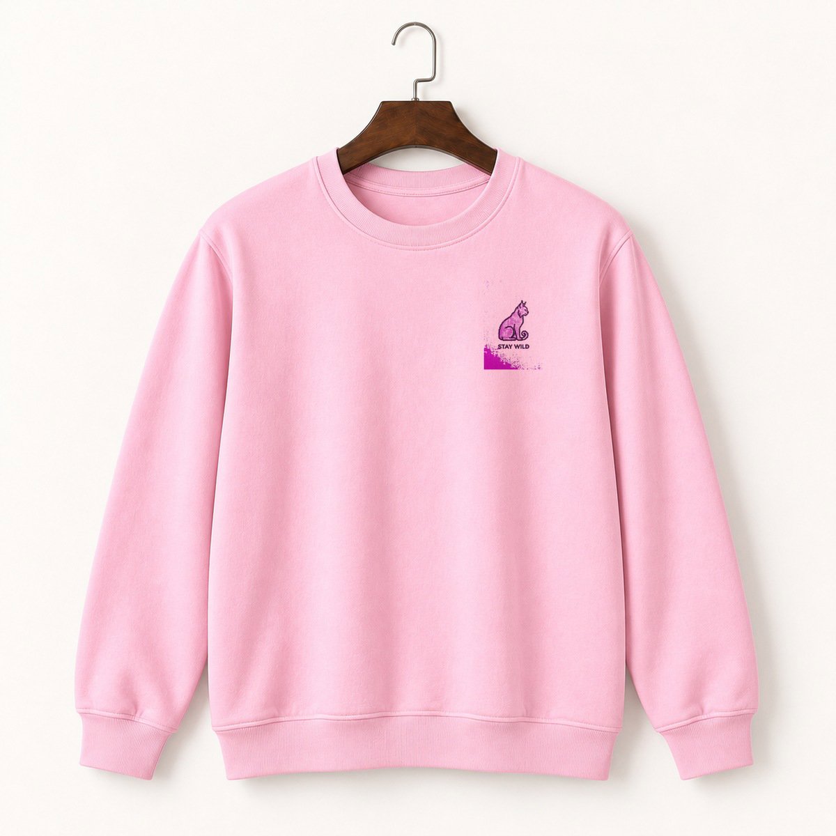 Bobcat Animal Graphic Crewneck Sweatshirt 4