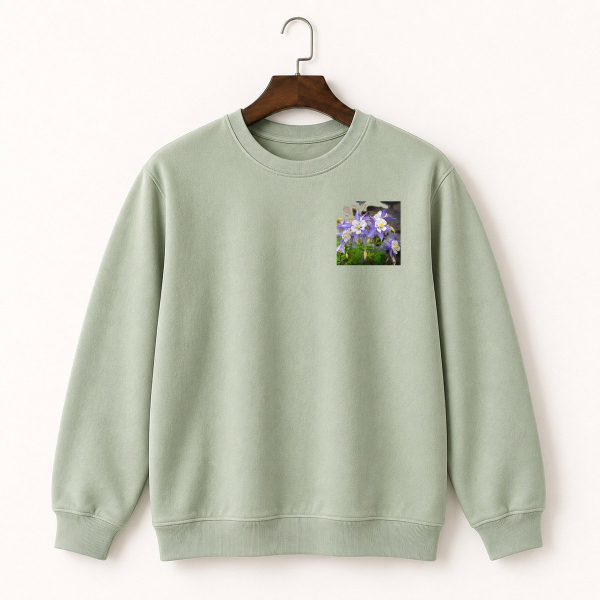 Rocky Mountain Columbine Crewneck Sweatshirt 2