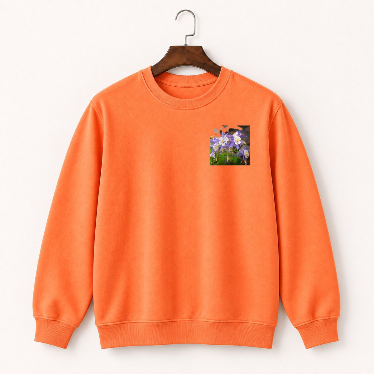 Rocky Mountain Columbine Crewneck Sweatshirt 3
