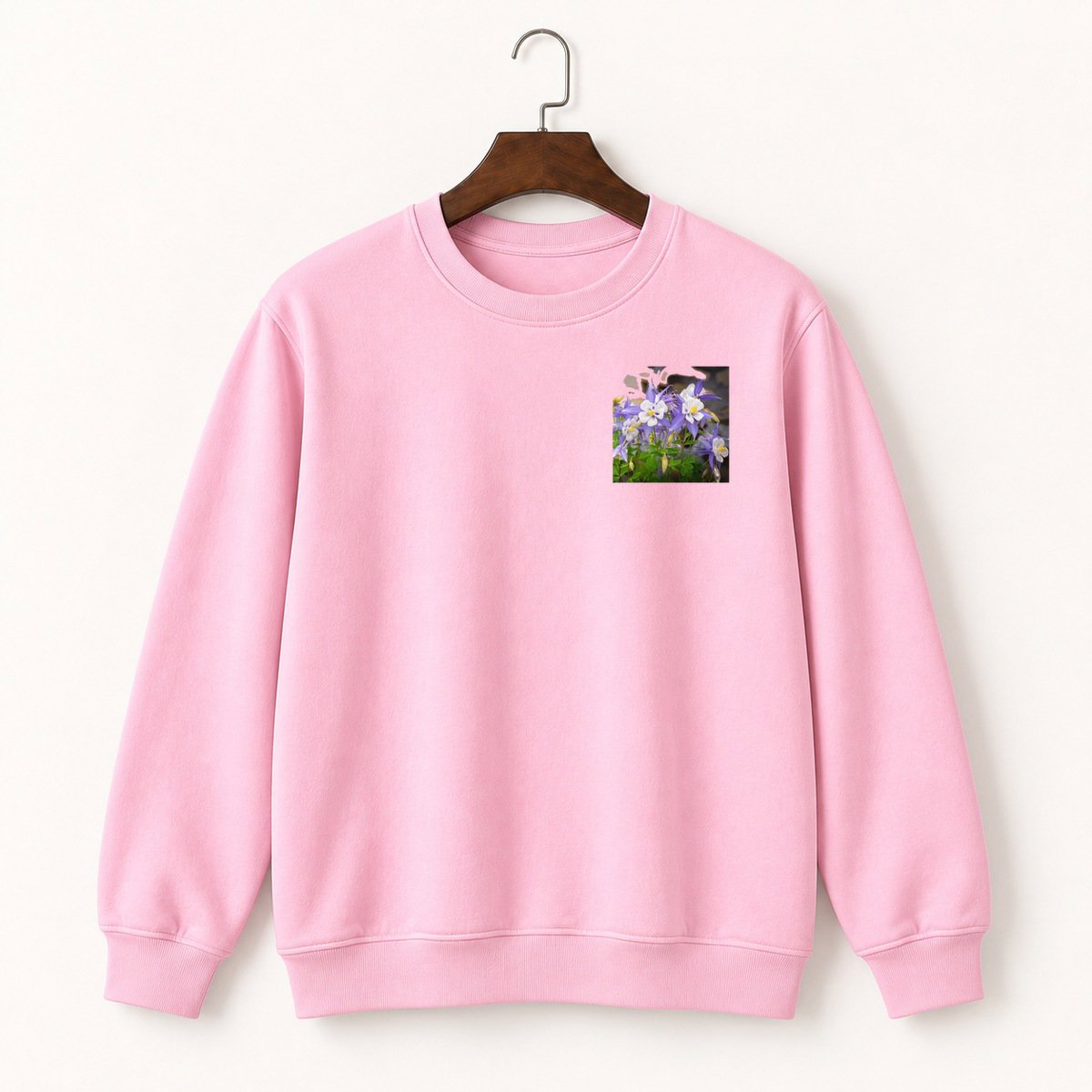 Rocky Mountain Columbine Crewneck Sweatshirt 4