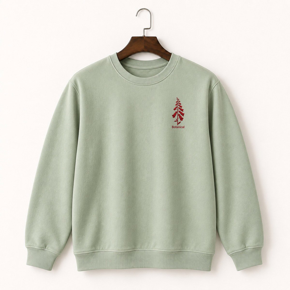 Red Foxglove Flower Crewneck Sweatshirt 2