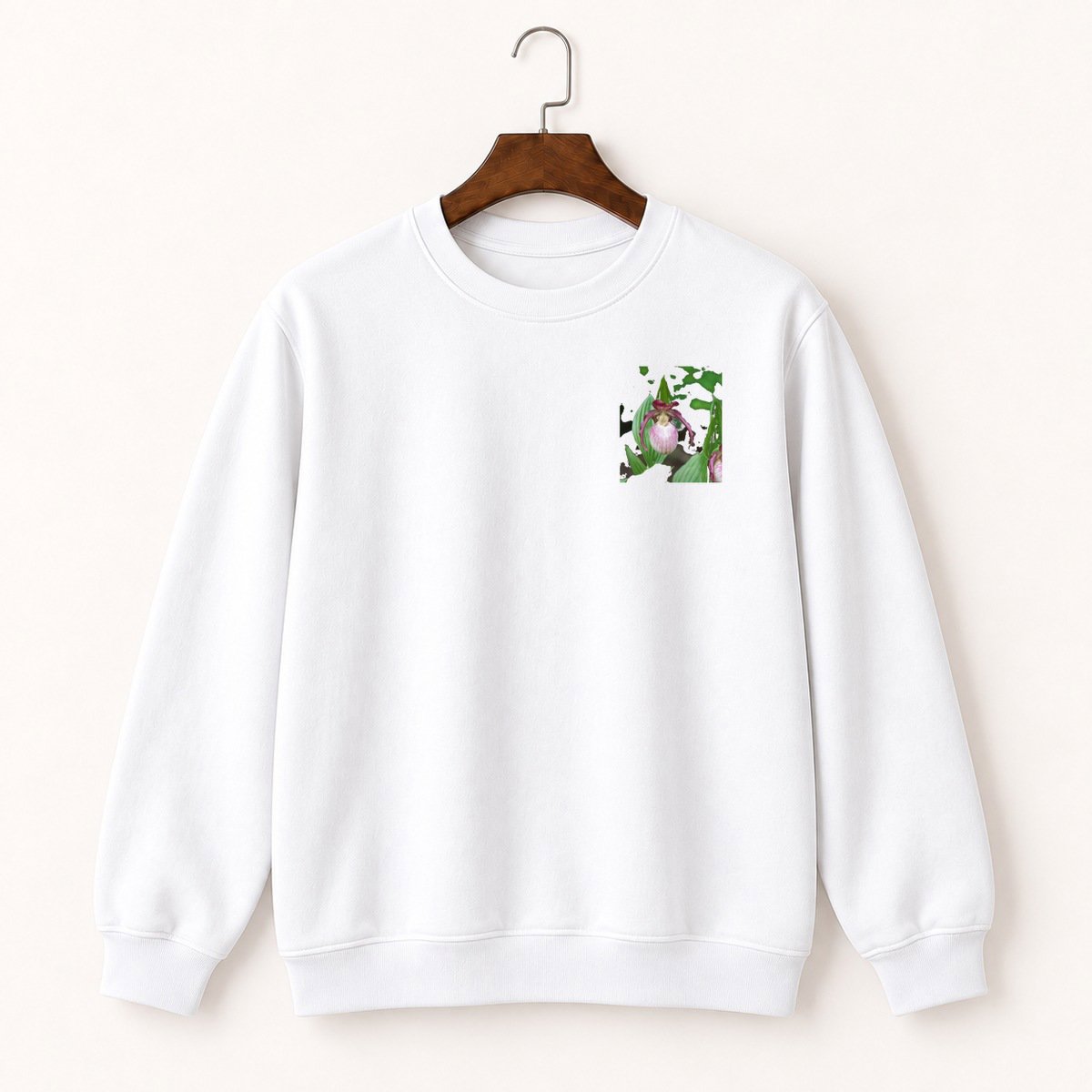 Lady Slipper Orchid Crewneck Sweatshirt 5
