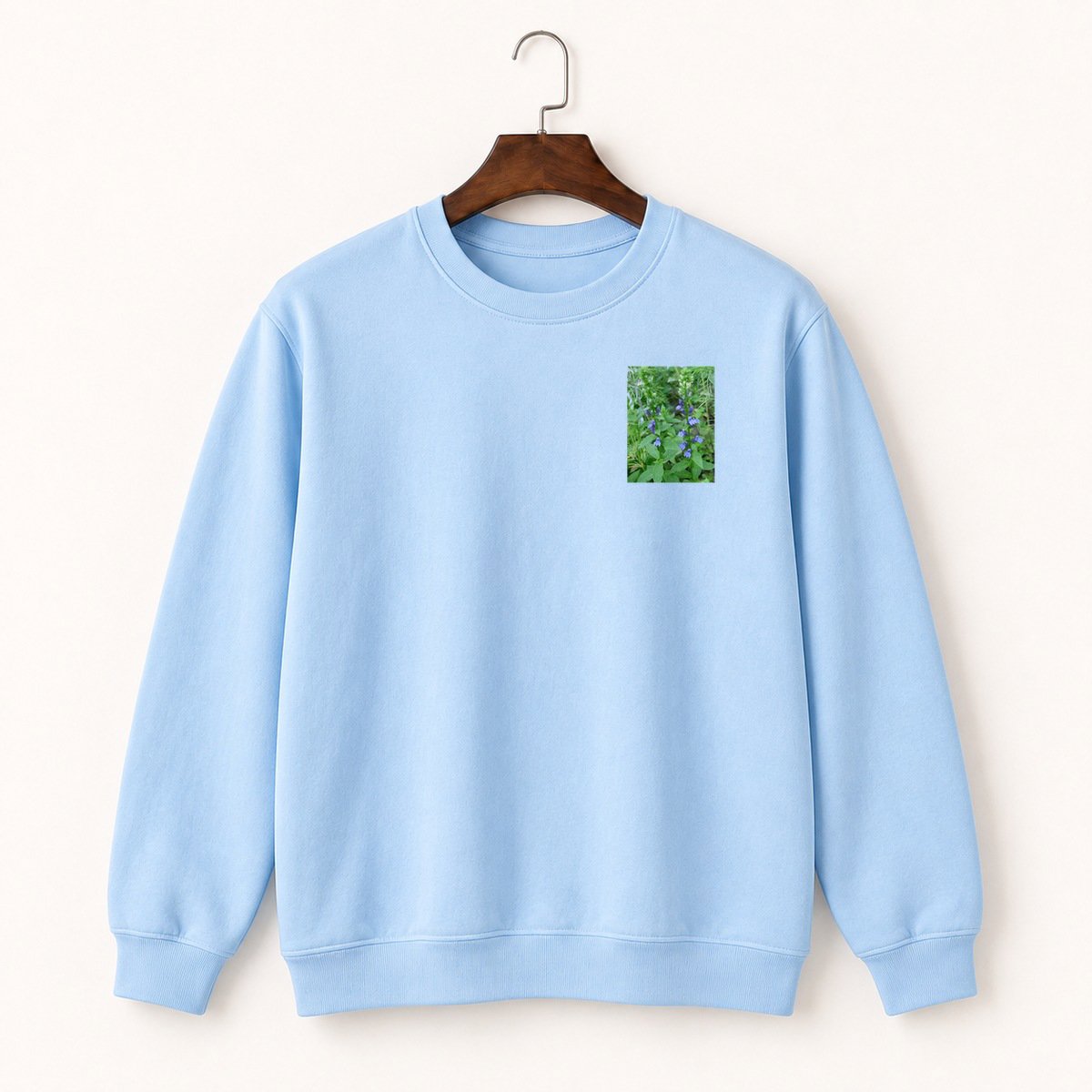 Lobelia Flower Crewneck Sweatshirt 1