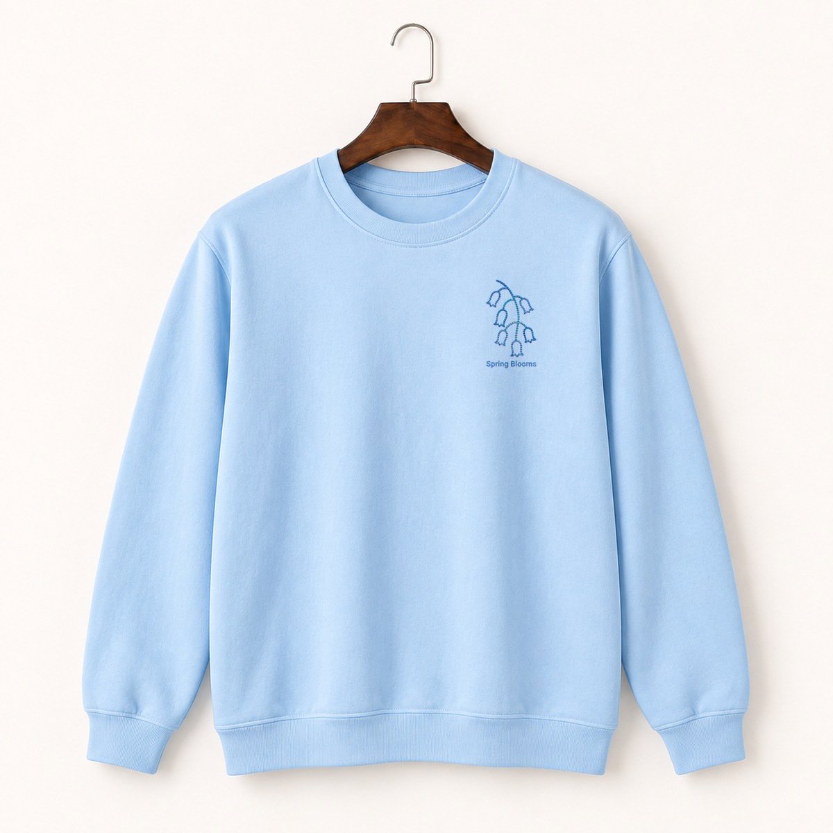 Bluebell Flowers Crewneck Sweatshirt 1