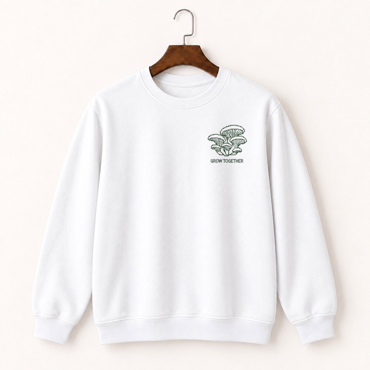 Oyster Mushroom Graphic Crewneck Sweatshirt 5