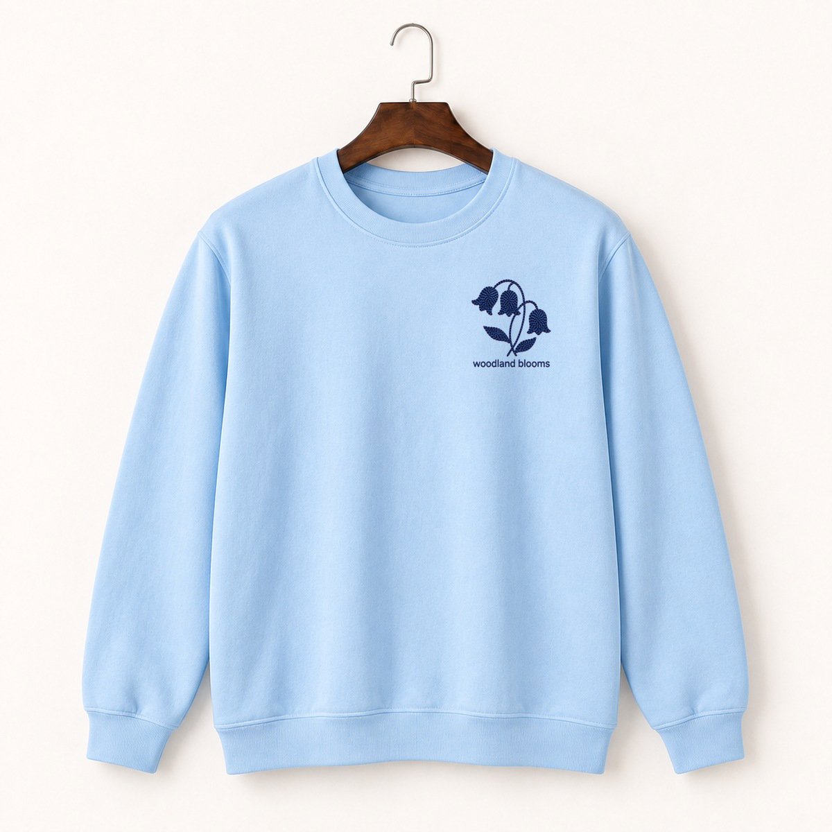 Bluebell Flowers Crewneck Sweatshirt 1