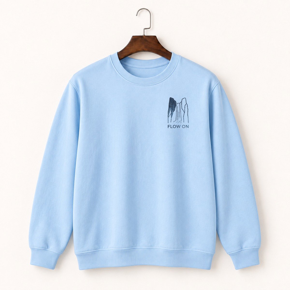 Cascading Waterfall Crewneck Sweatshirt 1