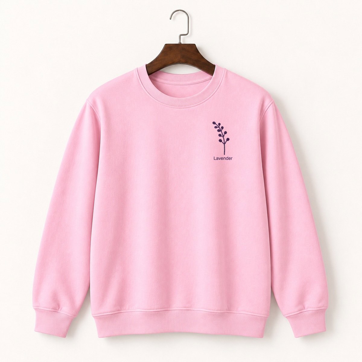 Lavender Sprig Crewneck Sweatshirt 4