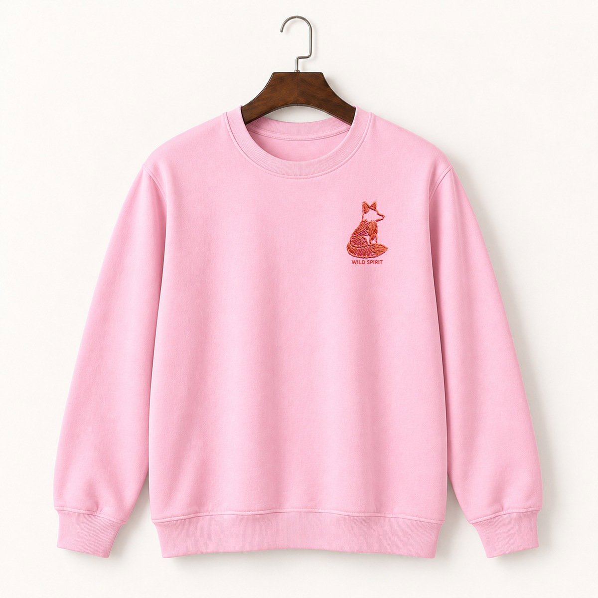 Red Fox Sitting Crewneck Sweatshirt 4