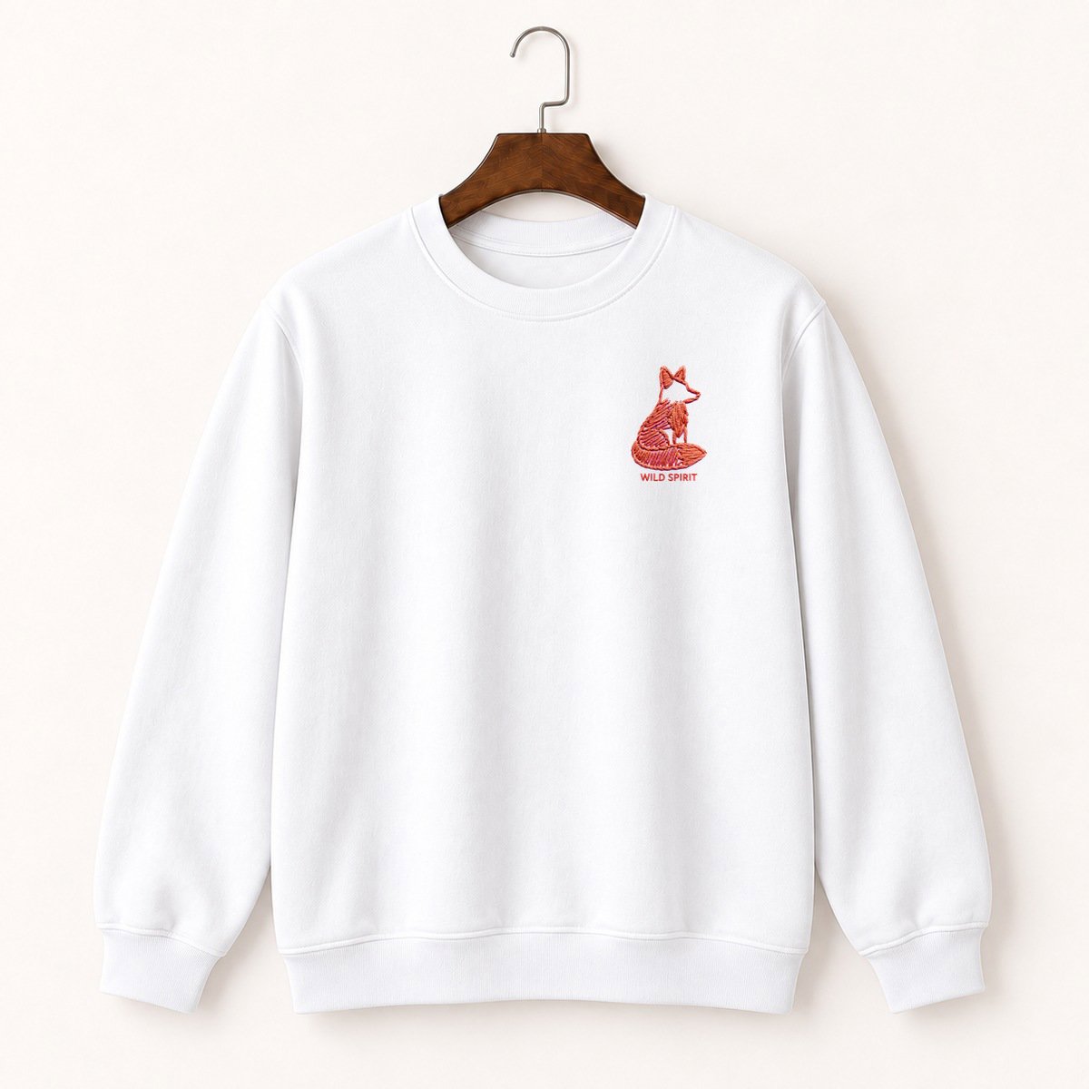 Red Fox Sitting Crewneck Sweatshirt 5