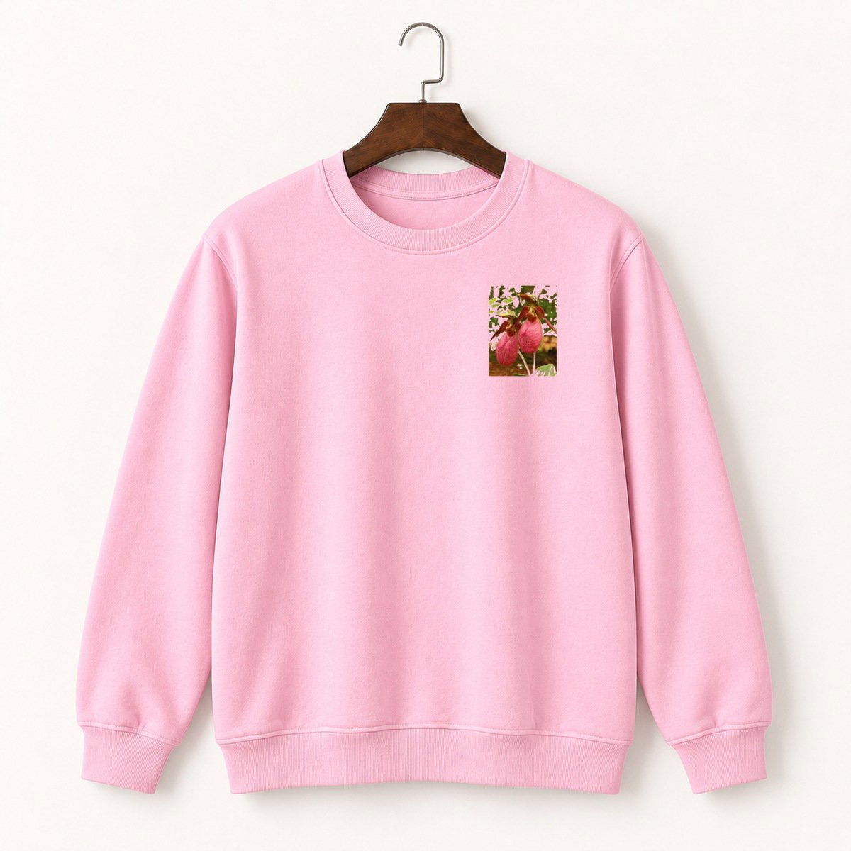 Lady Slipper Orchid Crewneck Sweatshirt 4