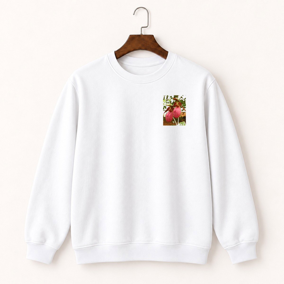 Lady Slipper Orchid Crewneck Sweatshirt 5